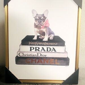 New Luxury Fashion Framed Wall Art Canvas In Gold Frame
Finish